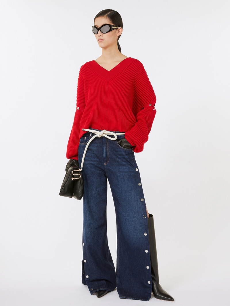 Sportmax TAY Oversized jumper with detachable sleeves outlook