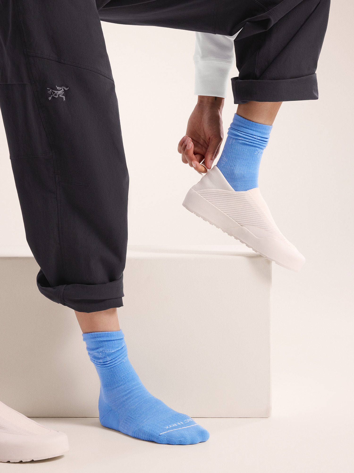 Merino Wool Mid Bird Sock - 6