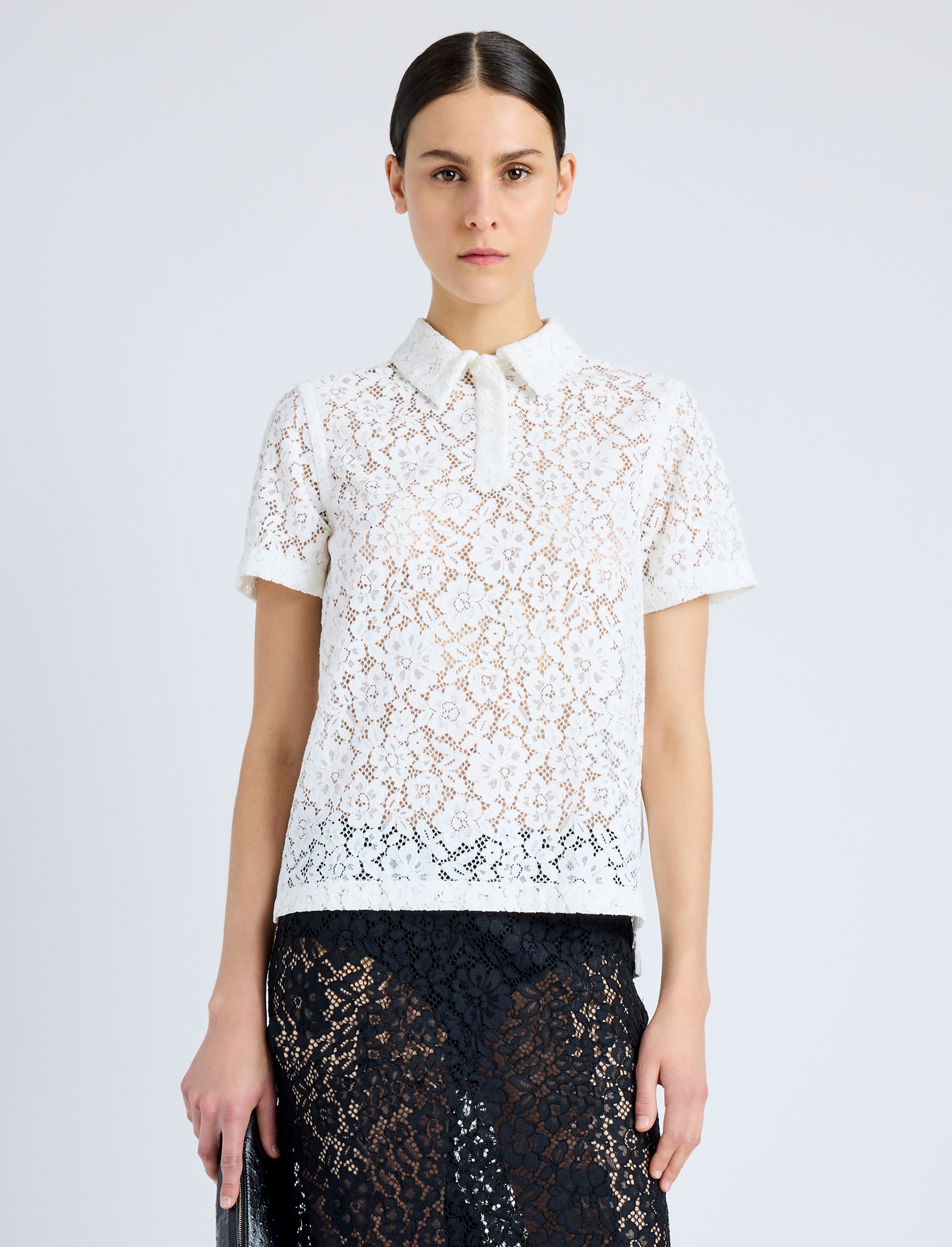 Kennedy Top in Stretch Lace - 2