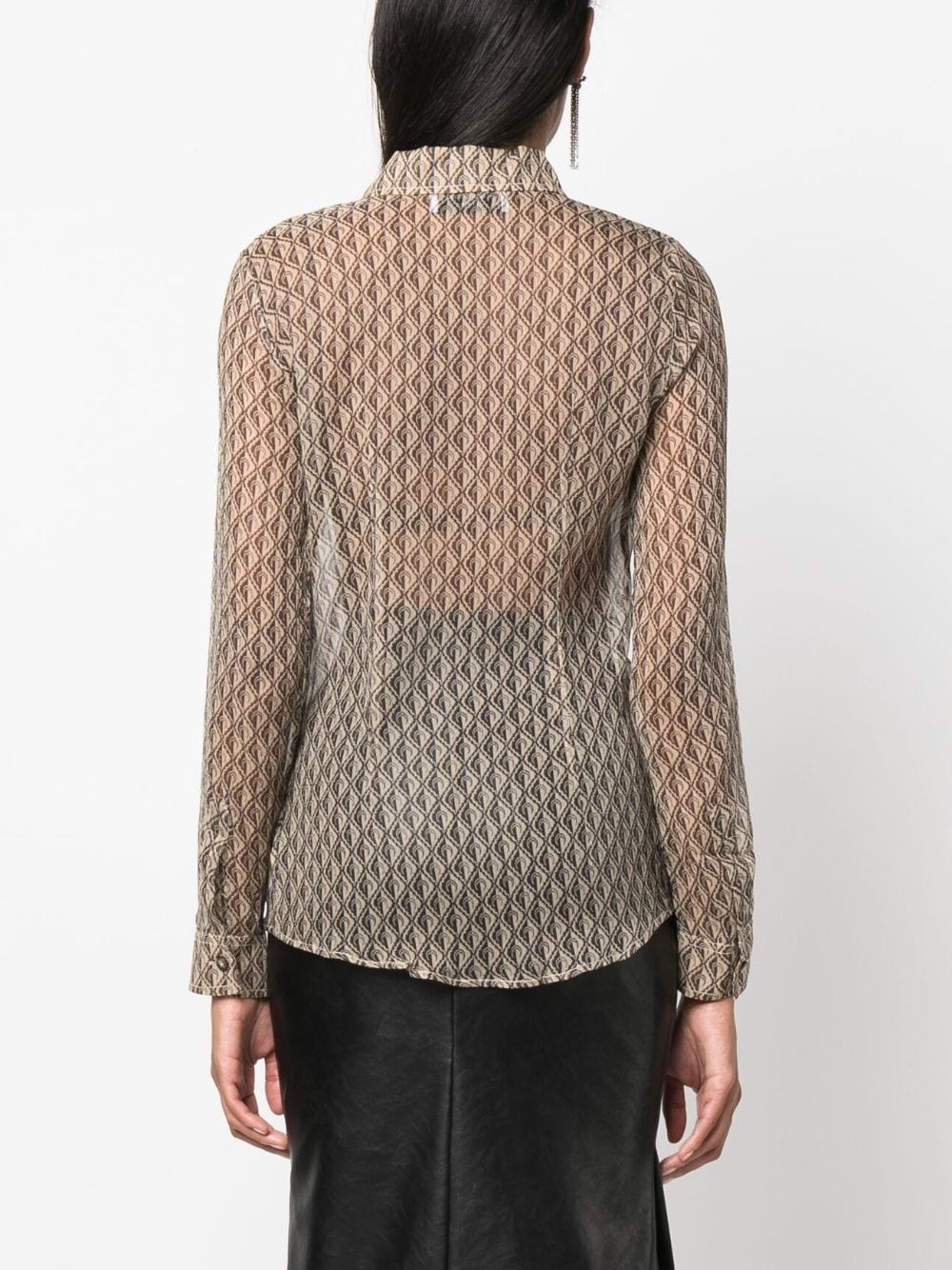 Moon Diamond silk shirt - 4