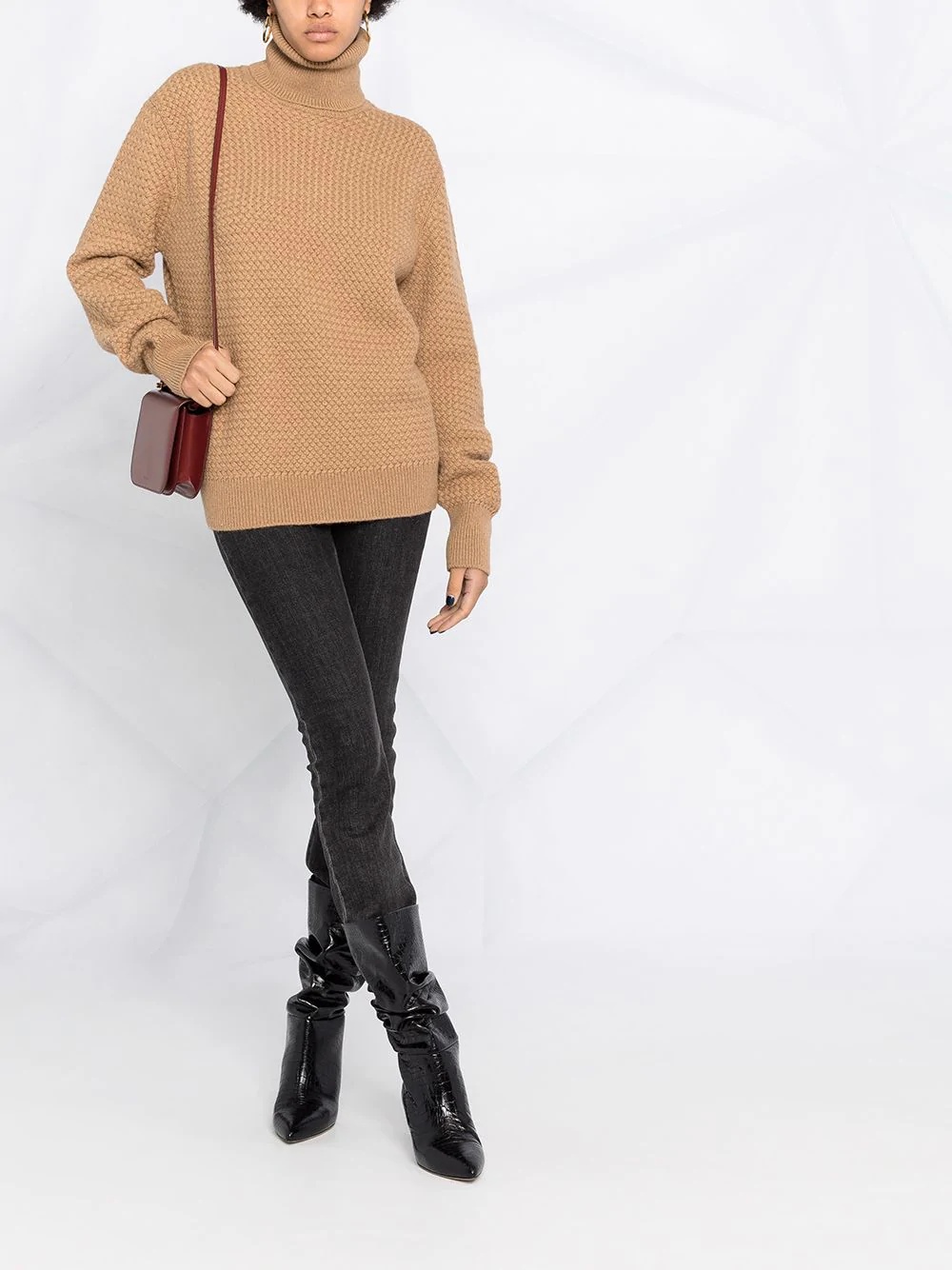 knitted rollneck jumper - 2