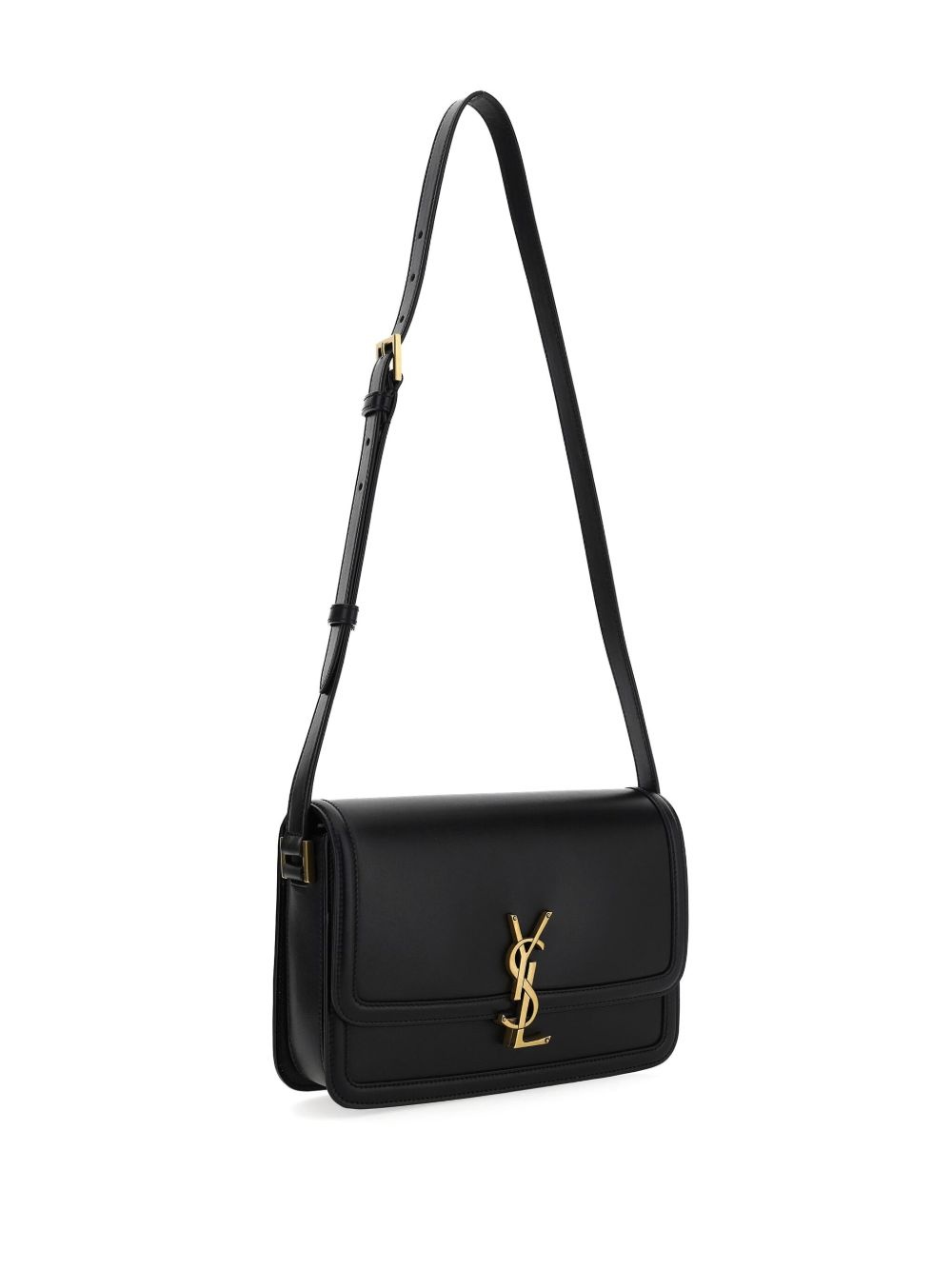 monogram leather shoulder bag - 3