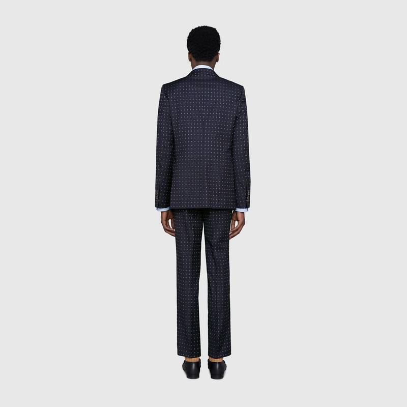 Straight fit G dot wool suit 4