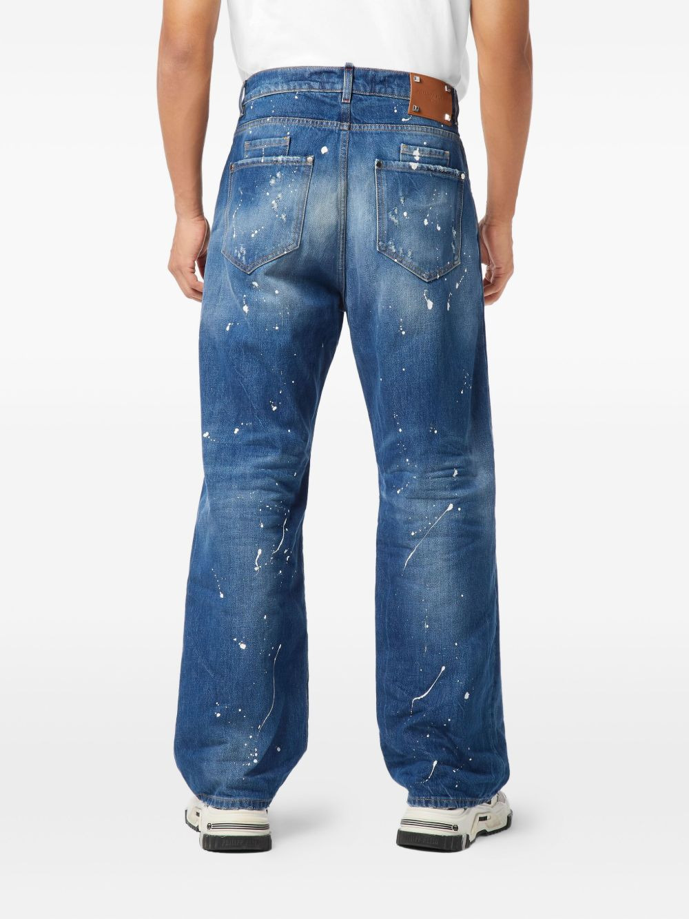Beach Boy Fit paint-splatter distressed jeans - 3