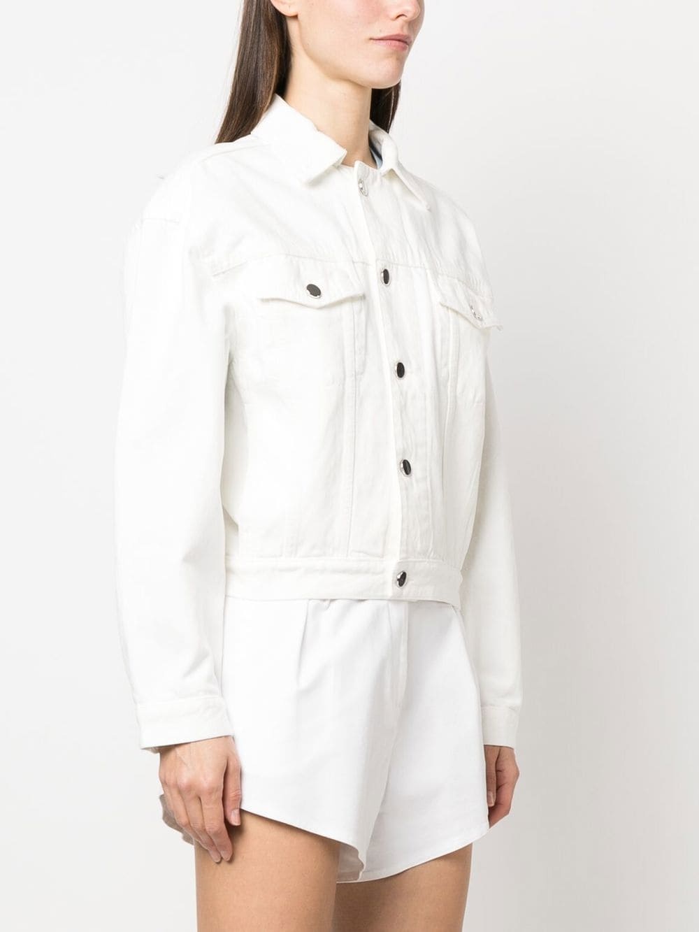 long-sleeved denim jacket - 3