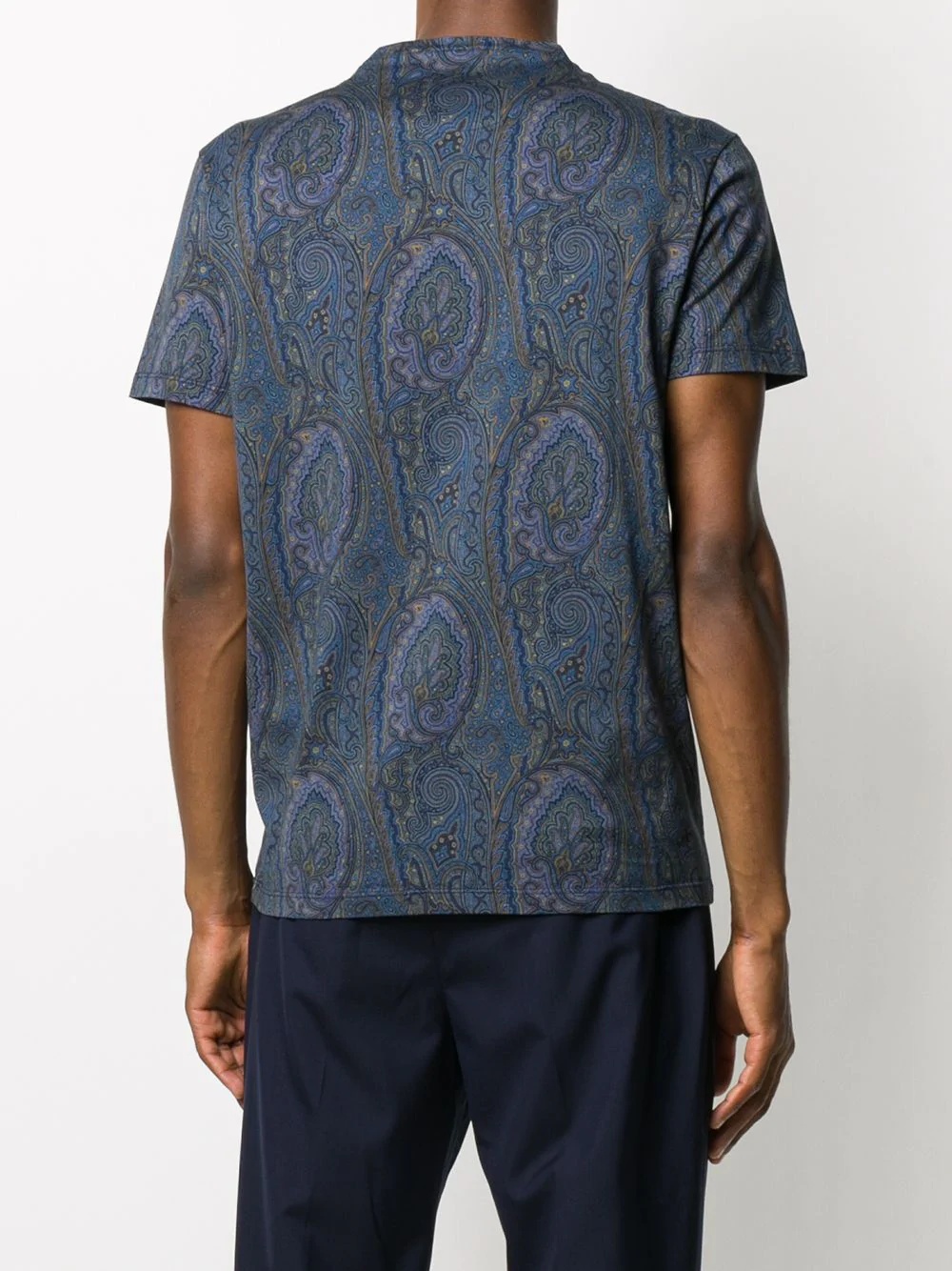 paisley-print short-sleeve T-shirt - 4