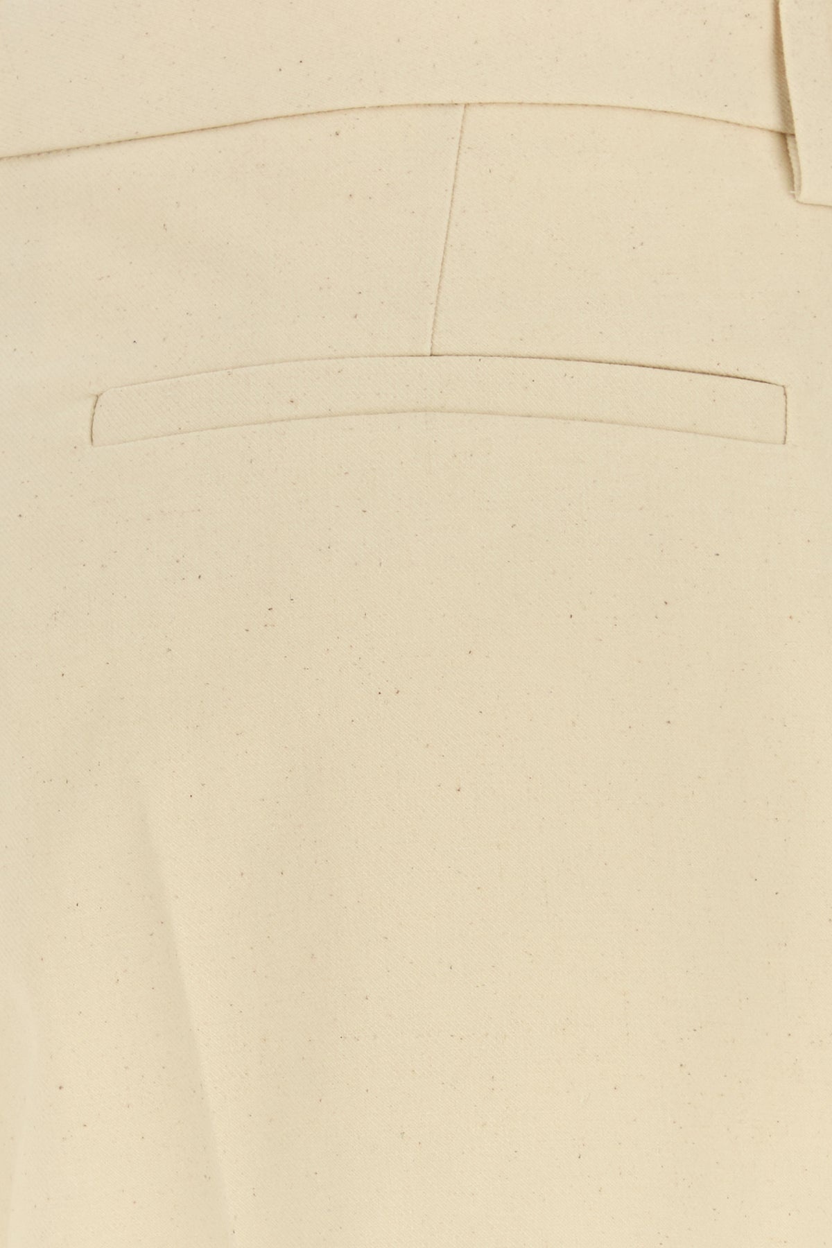 Melange ivory cotton pant - 5