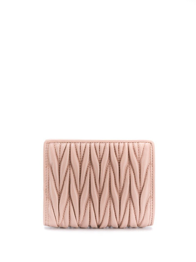 Miu Miu Matelassé leather wallet outlook