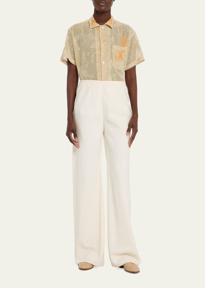 BODE Lilium Mesh Embroidered Shirt outlook