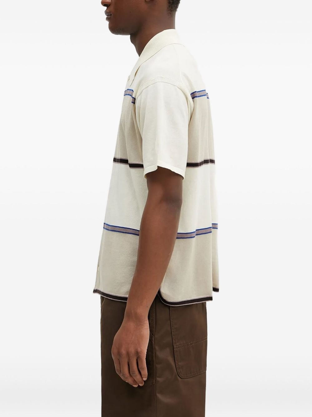 polo-neck striped shirt - 2