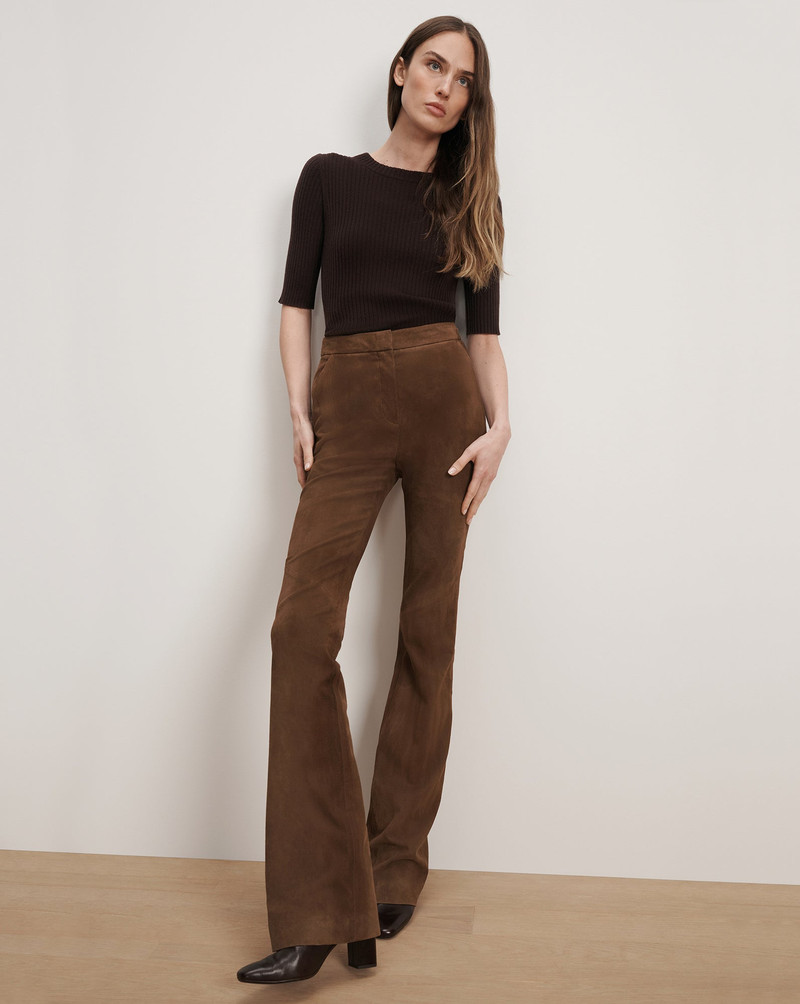 VERONICA BEARD GRACIE SUEDE FLARE PANT outlook