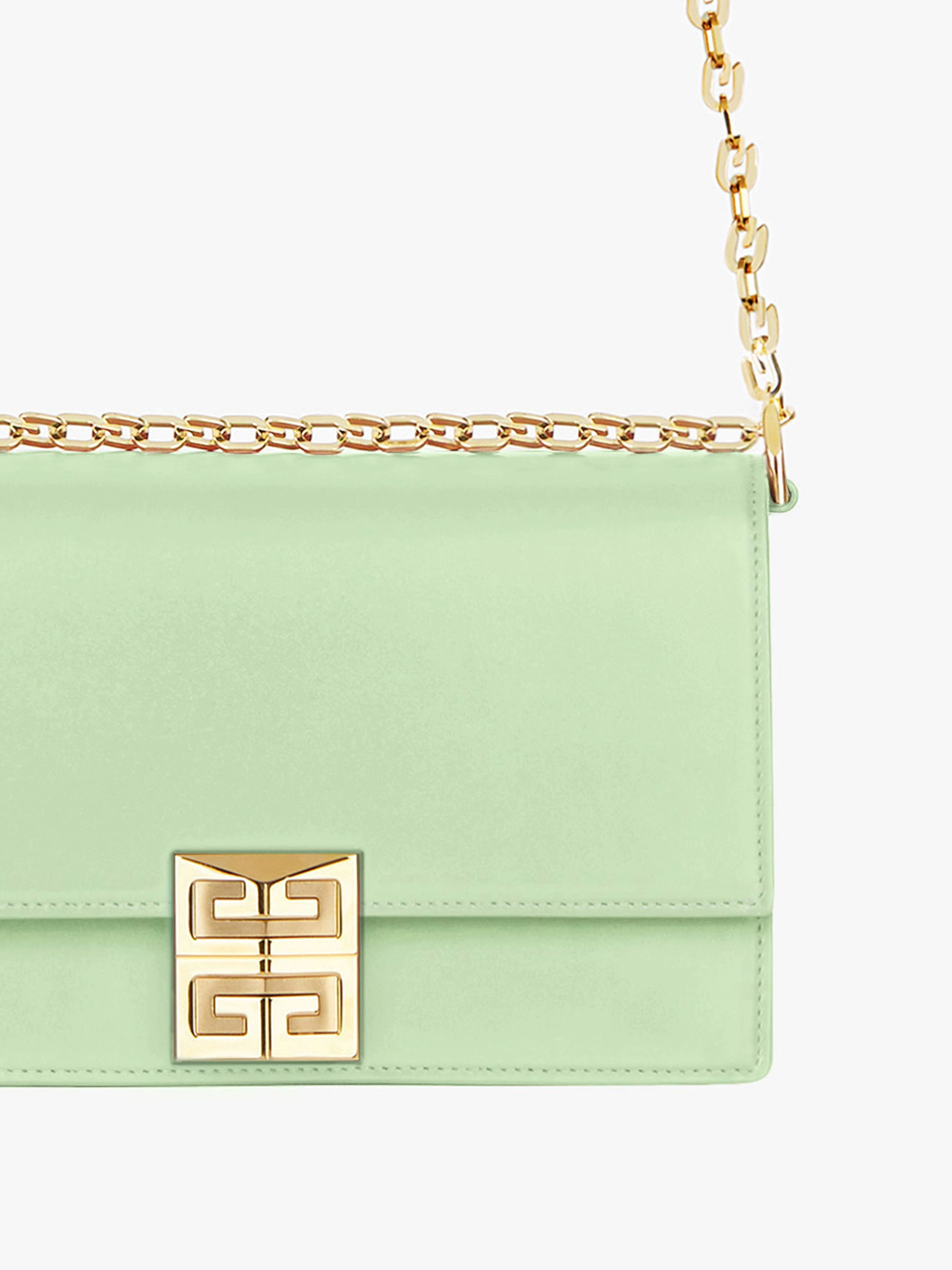 SMALL 4G BAG IN SHINY LEATHER WITH CHAIN - 7