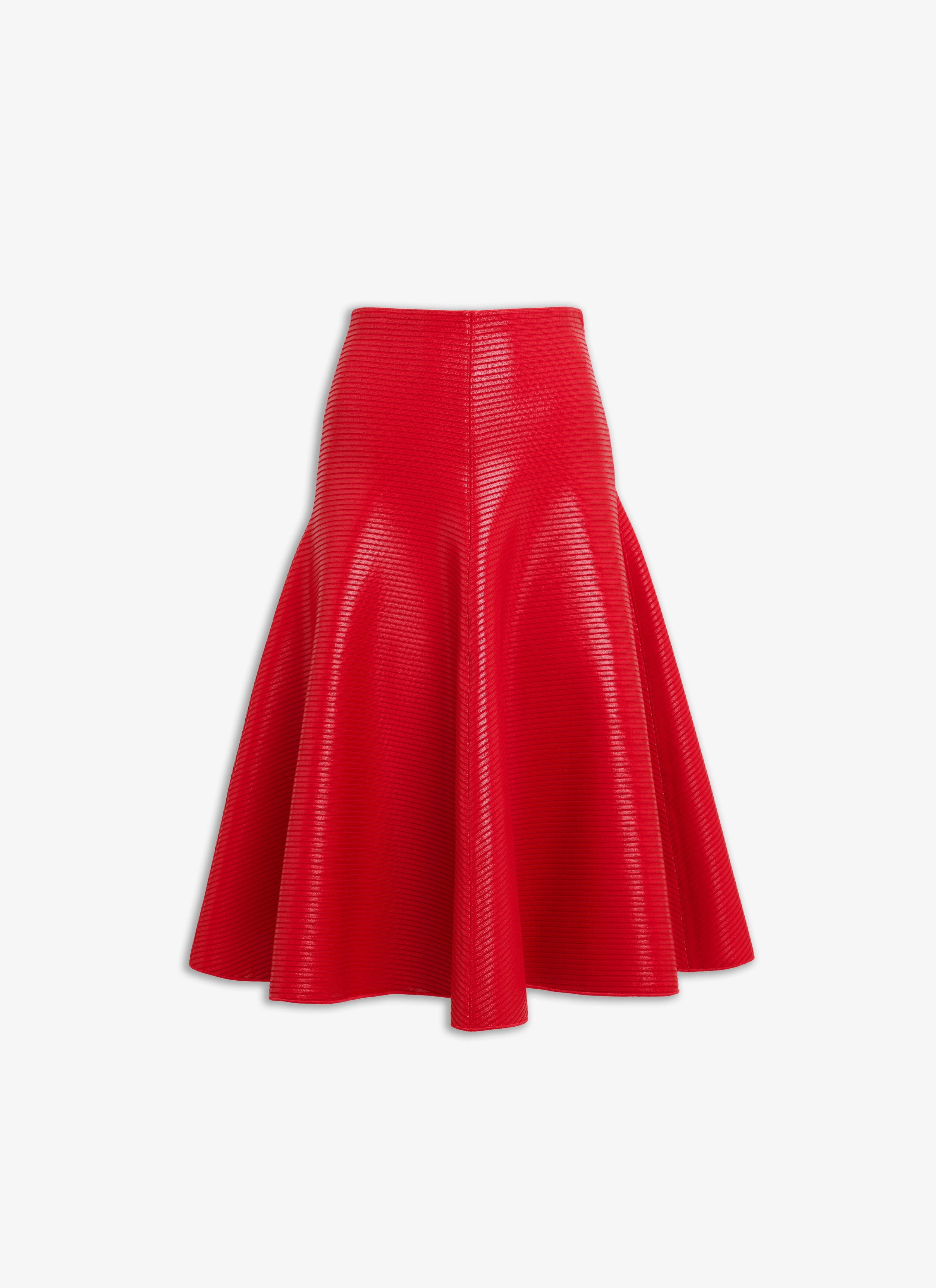 COATED FLARED SKIRT - 1