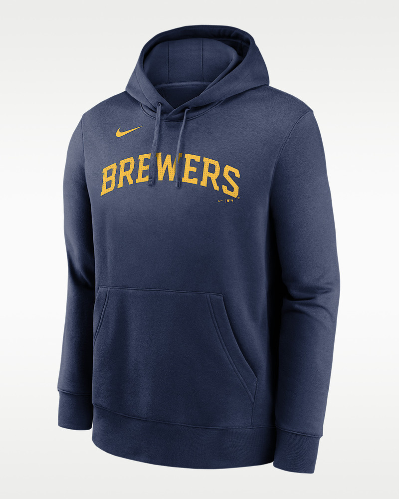 Christian Yelich Milwaukee Brewers Club Men's Nike MLB Pullover Hoodie 1