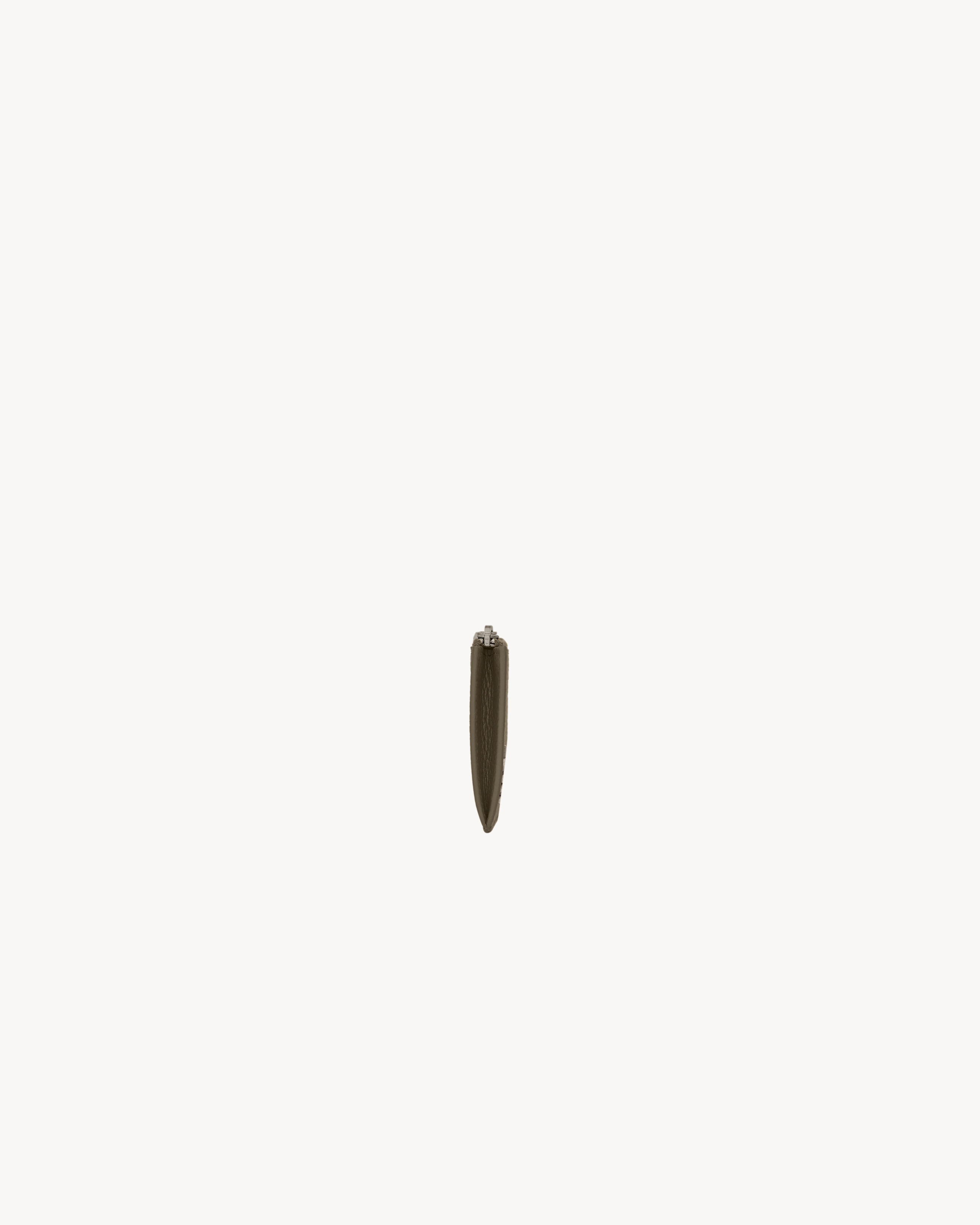 TINY CASSANDRE FRAGMENTS ZIPPED CARD CASE IN GRAINED LEATHER - 3