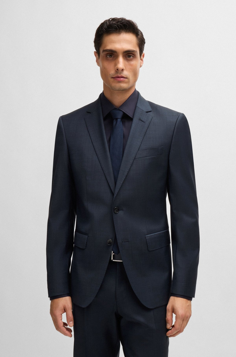 SLIM-FIT SUIT IN MICRO-PATTERNED WOOL 2