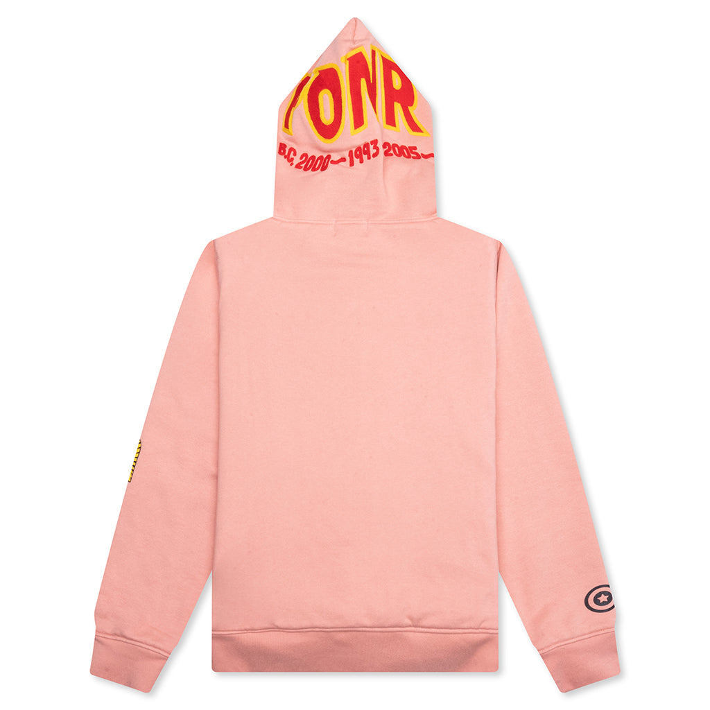 2ND SHARK FULL ZIP HOODIE - PINK - 2