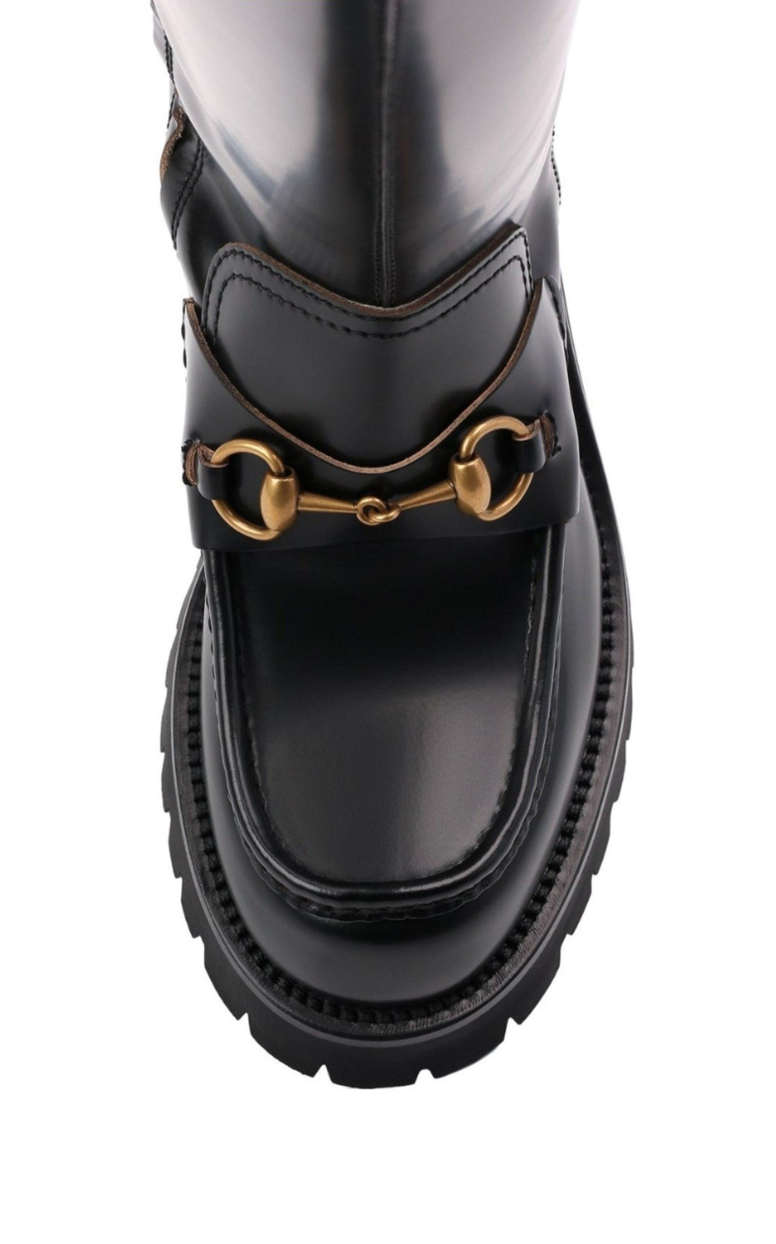 Horsebit Detail Knee-high Boots - 8