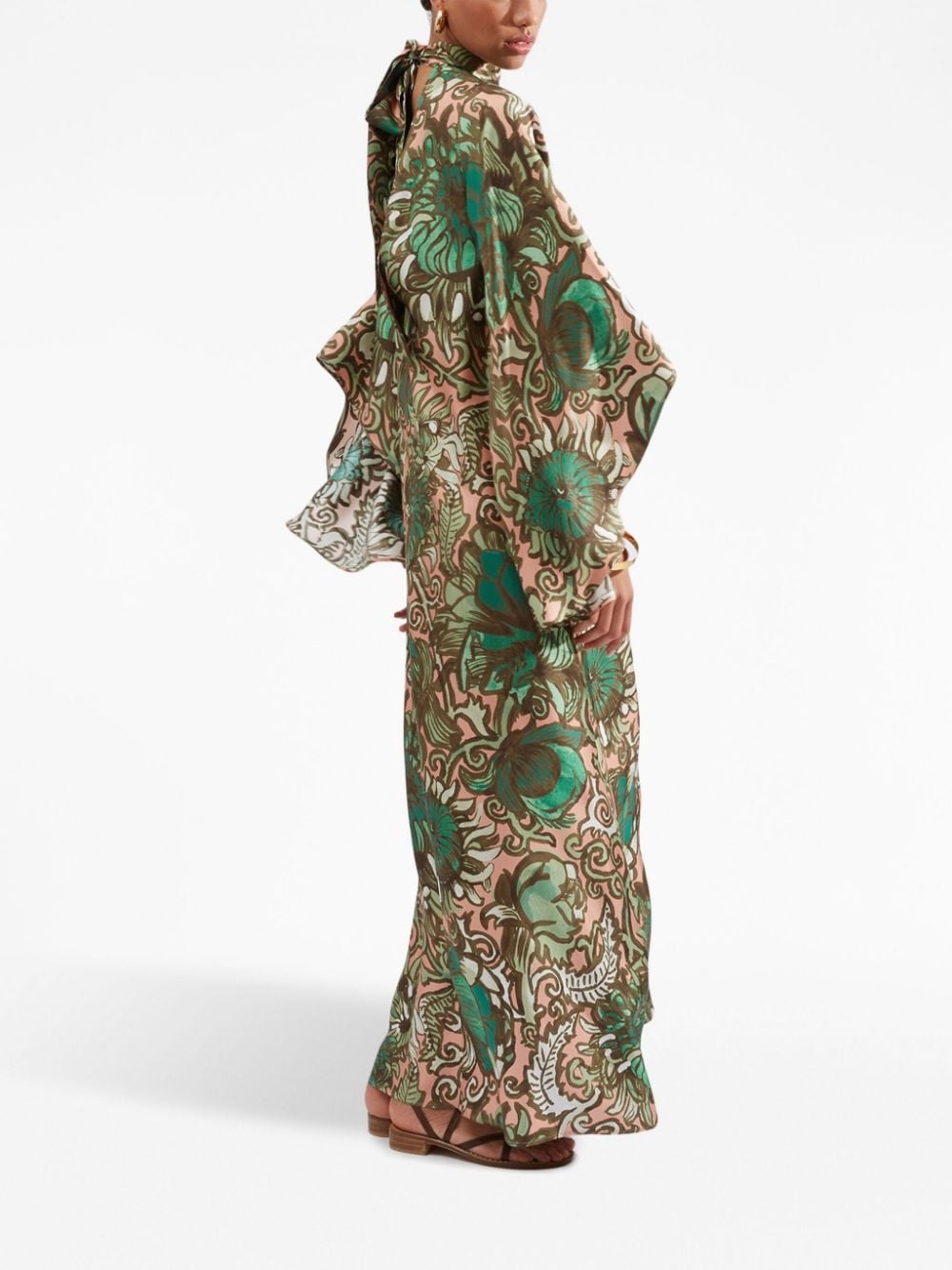 Magnifico floral-print silk maxi dress - 3
