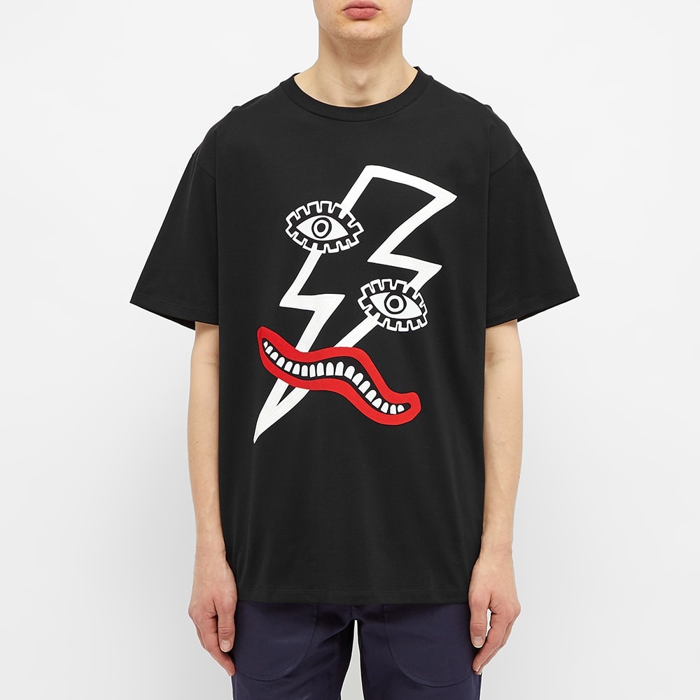 Neil Barrett Picasso Lightning Bolt Tee - 3