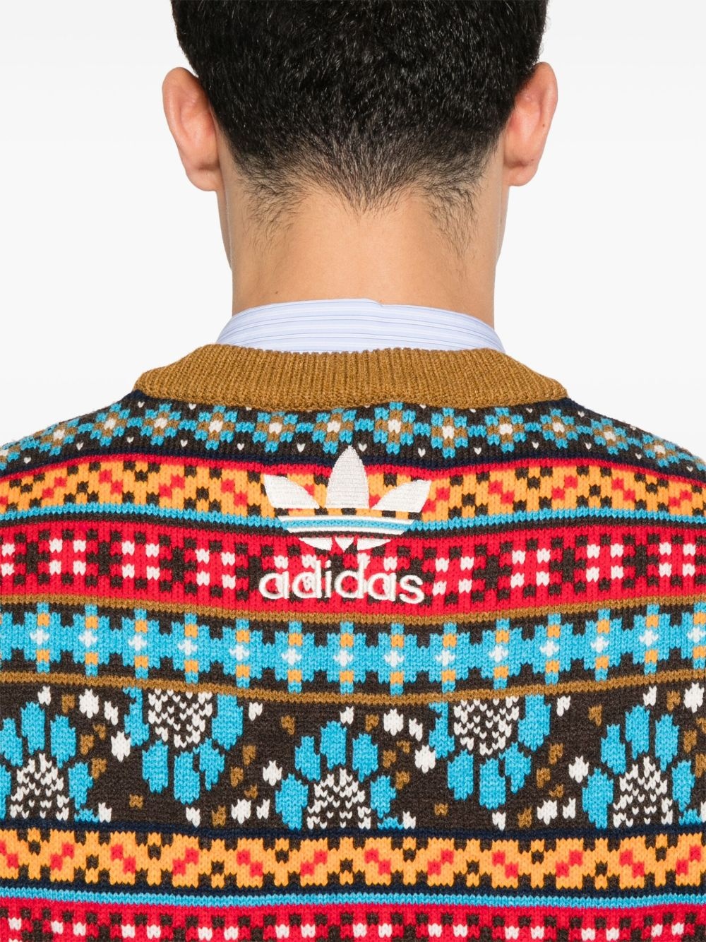 x Wales Bonner intarsia-knit vest - 4