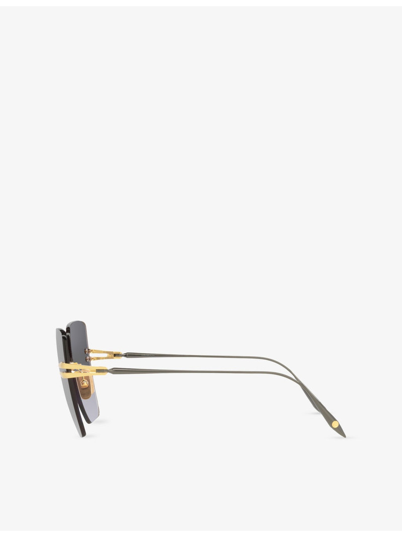 D4000465 Irregular-Frame Metal Sunglasses 3