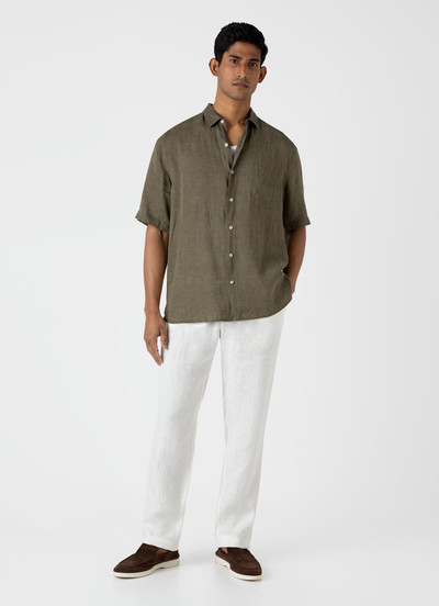 Sunspel Short Sleeve Linen Shirt outlook