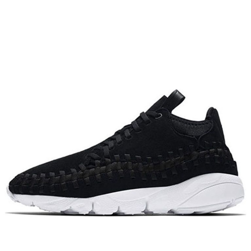 Nike 공기 발경 길쌈된 Chukka '검정' 443686-004 - 1