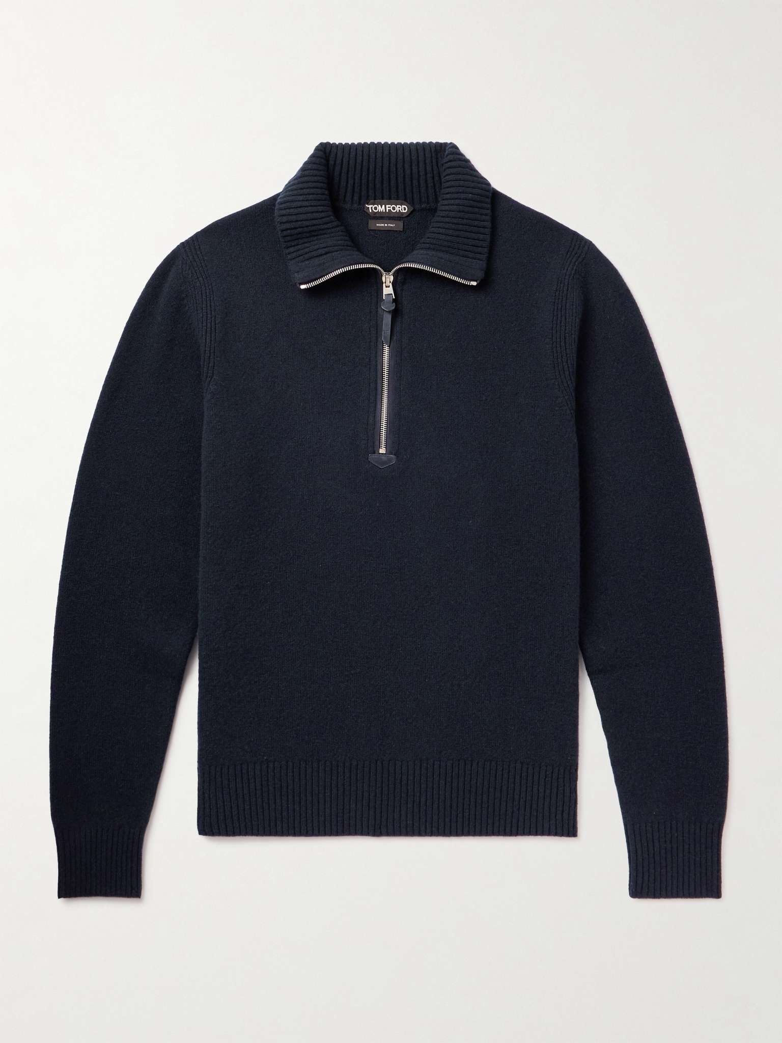 Wool-Blend Half-Zip Sweater - 1