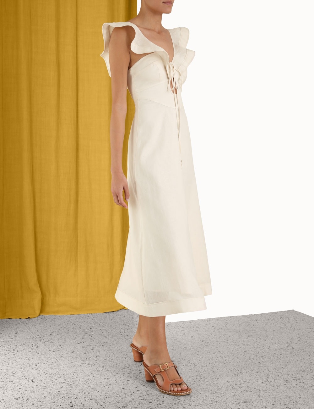 HALCYON FLUTTER MIDI DRESS - 3