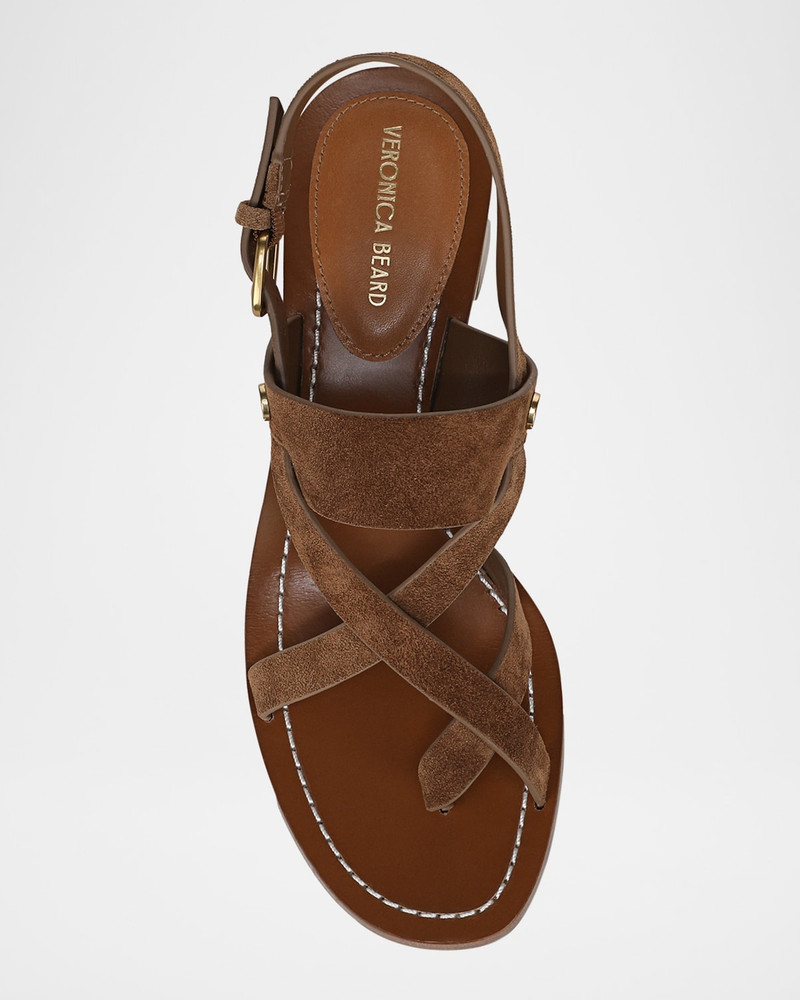 Elodie Suede Strappy Slingback Sandals 4