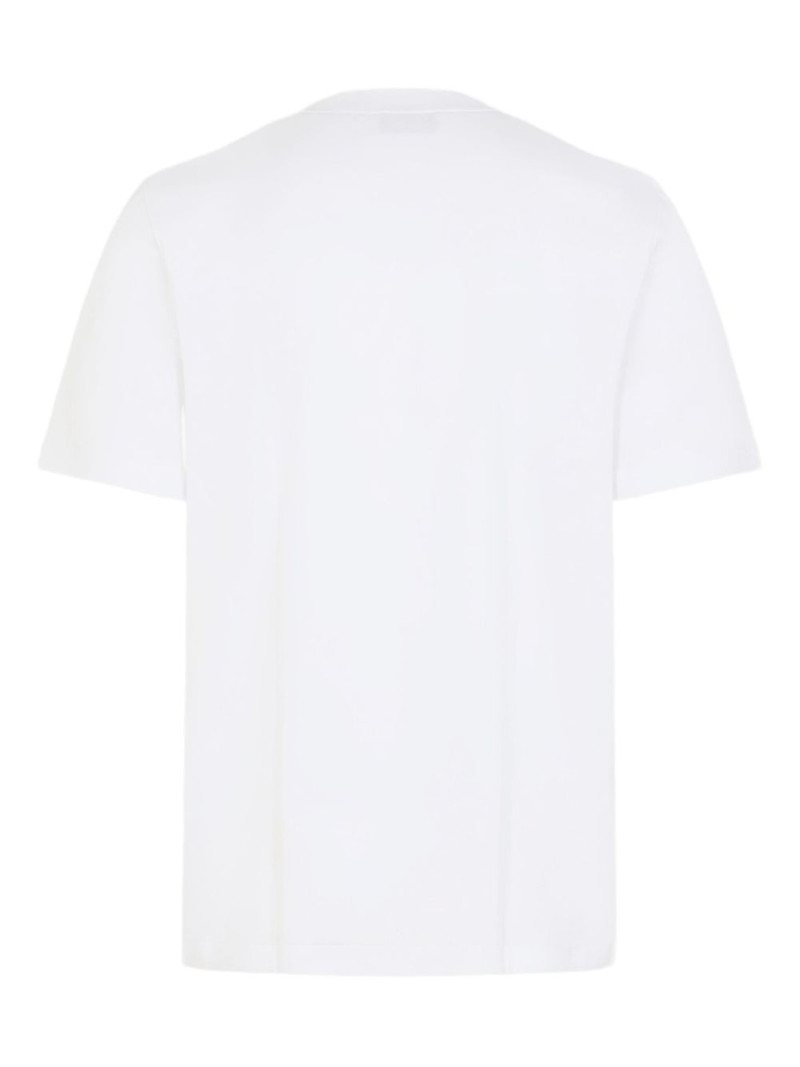 Brioni logo-embroidered crew-neck T-shirt outlook