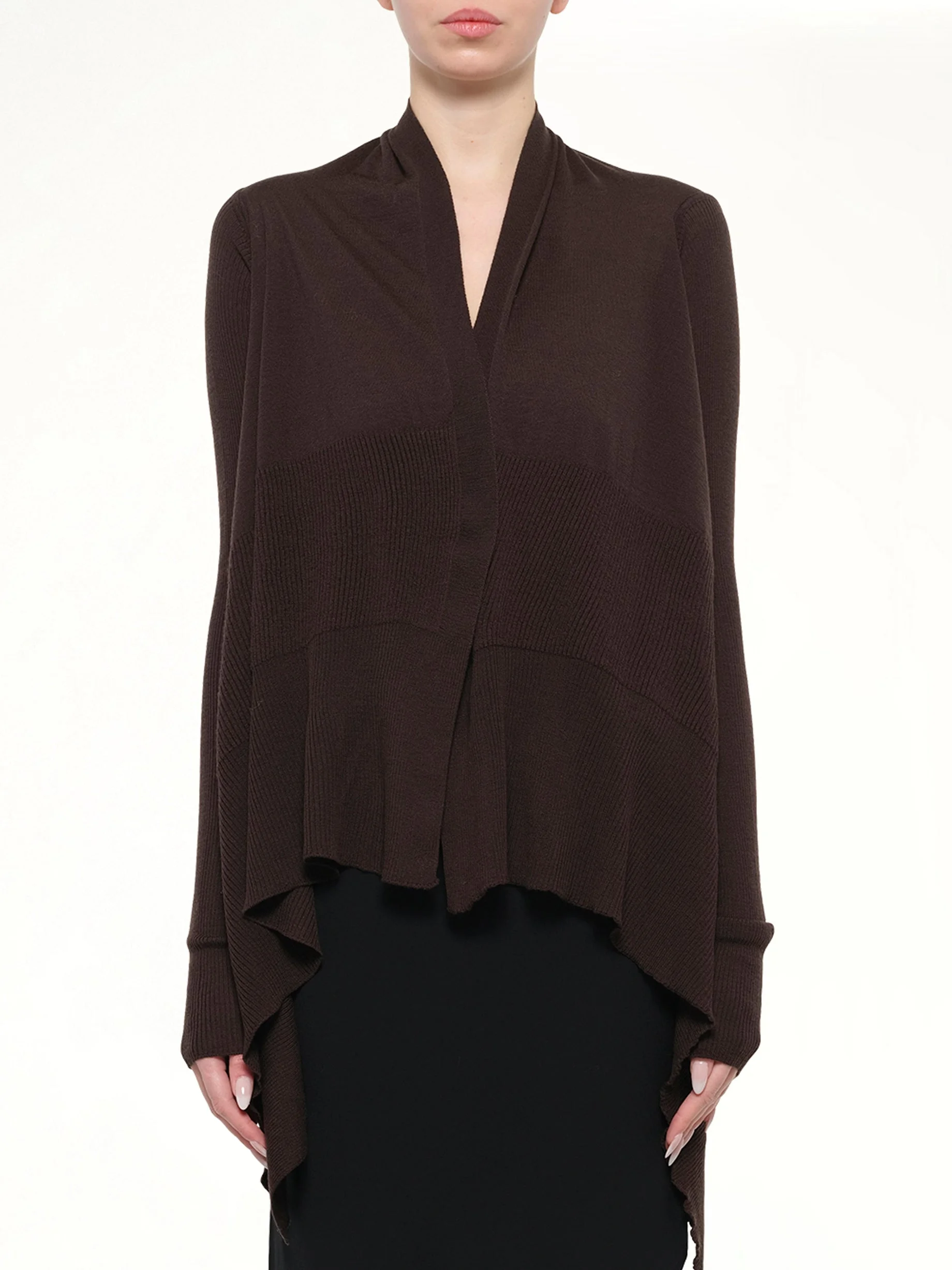 Medium Wrap Cardigan in Grease - 1