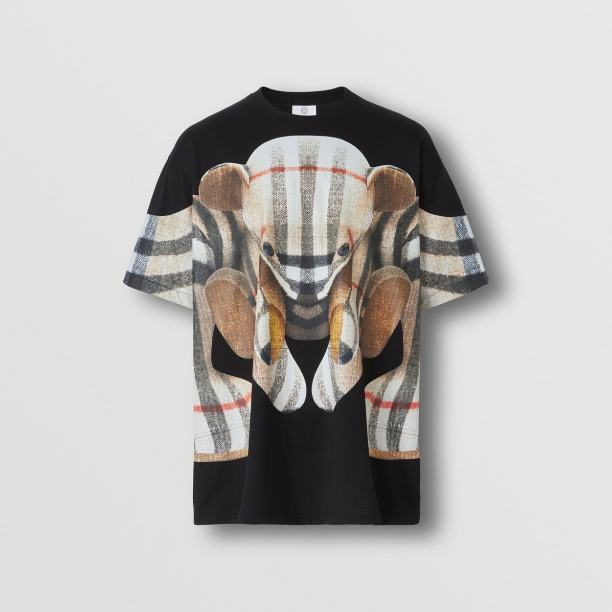 Thomas Bear Print Cotton Oversized T-shirt - 1