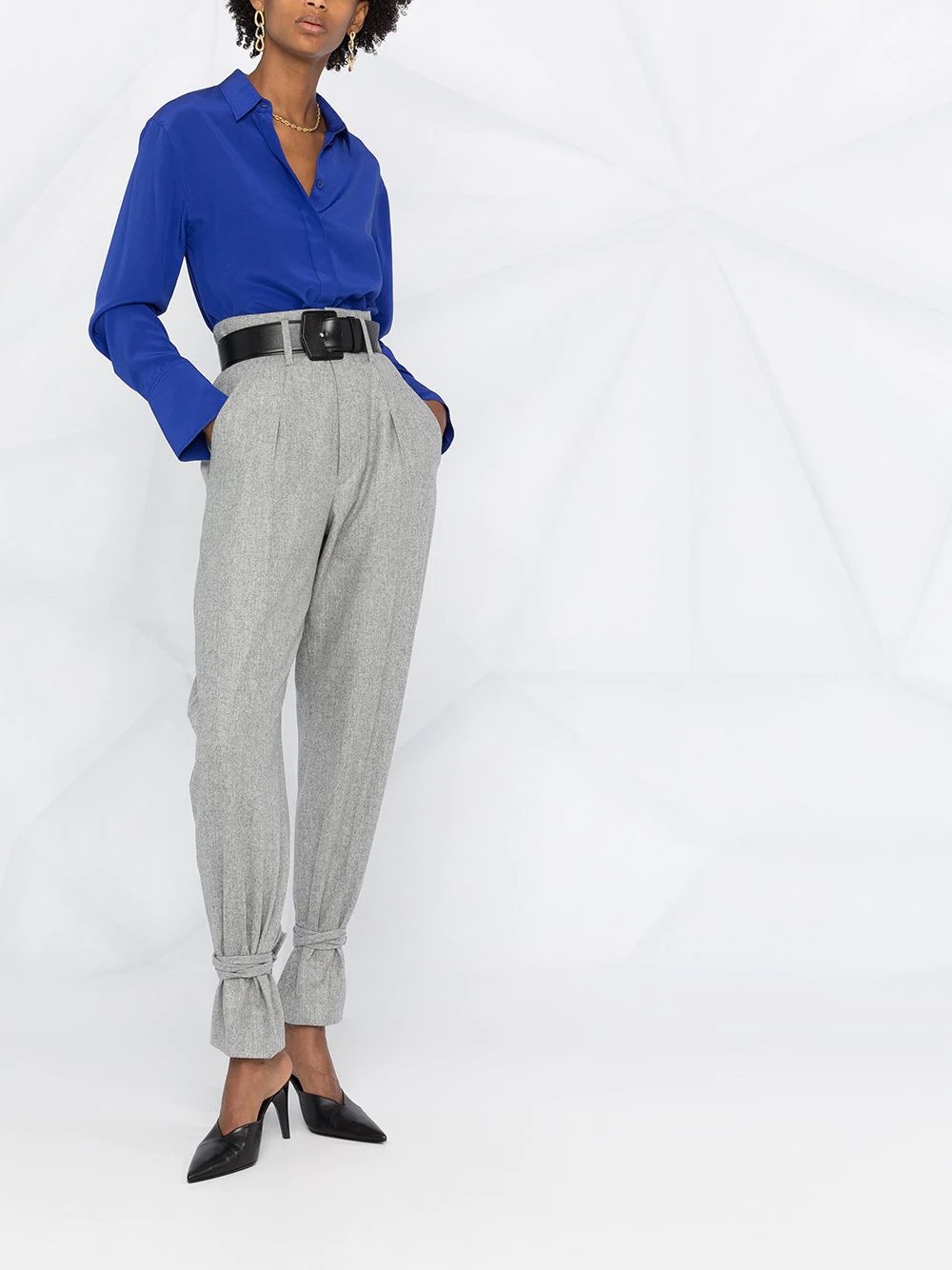 Tacoma high-waisted wool trousers - 4