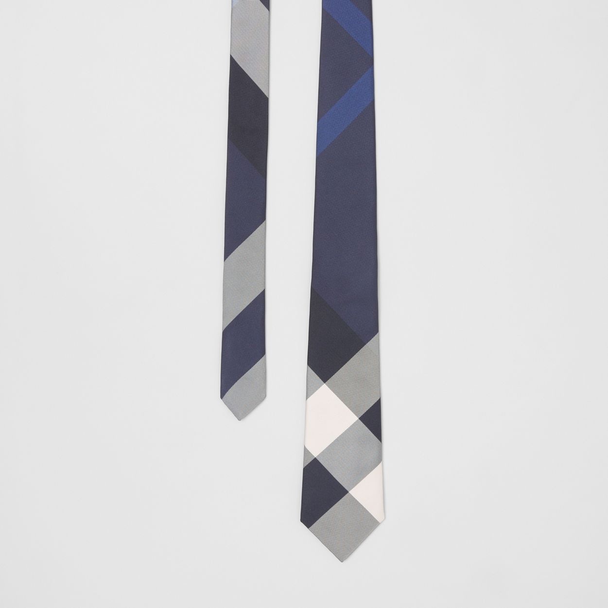 Classic Cut Exaggerated Check Silk Tie - 1