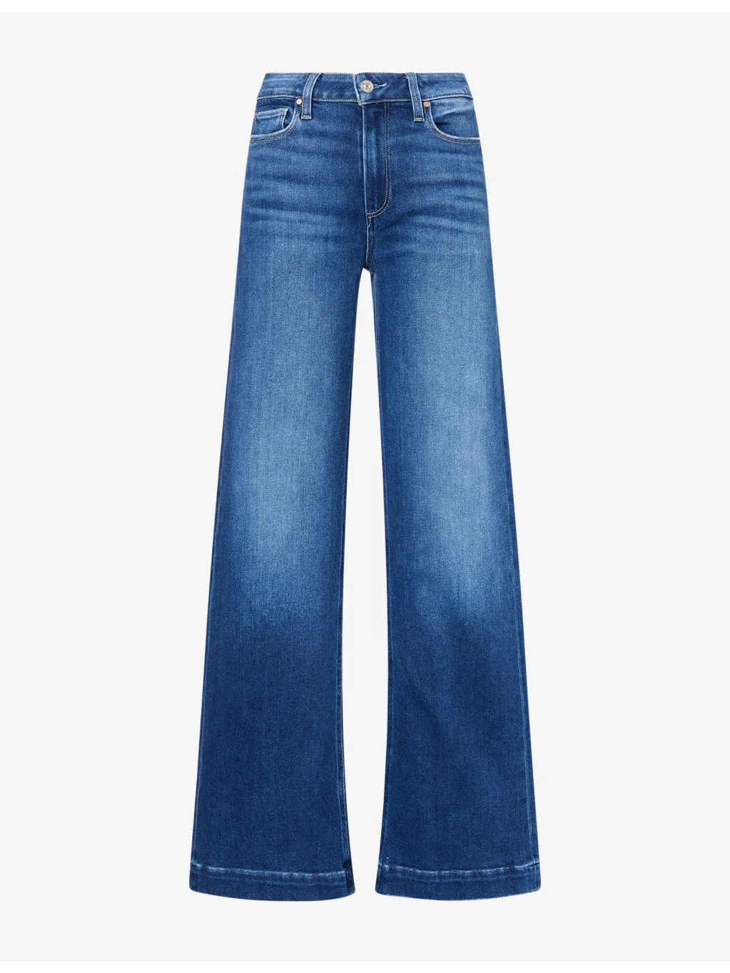 Leenah High-Rise Slim Wide-Leg Denim Jeans - 1