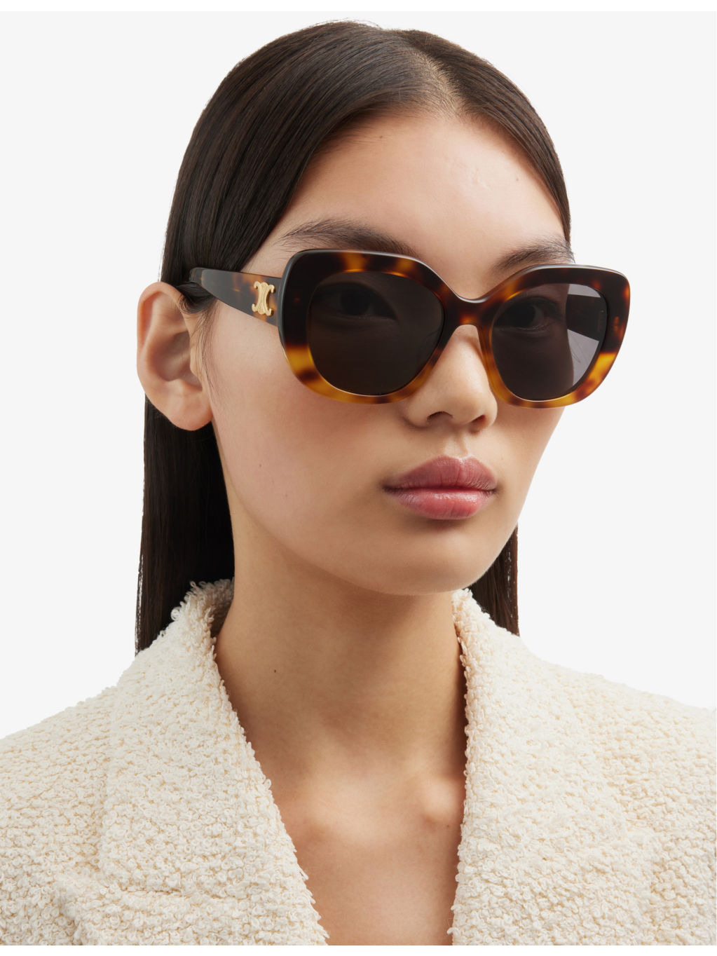 CL000366 CL40226U butterfly-frame tortoiseshell acetate sunglasses - 2