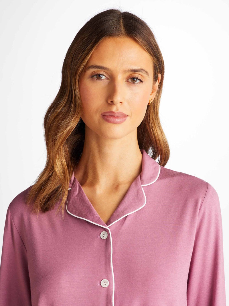 Women's Pajamas Lara Micro Modal Stretch Orchid Purple - 3