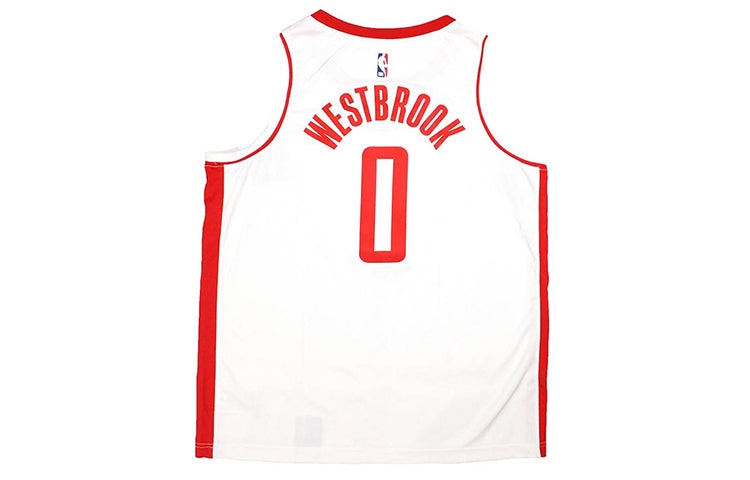 Nike Basketball Sports Vest Rockets Westbrook 0 White BV7990-104 - 2