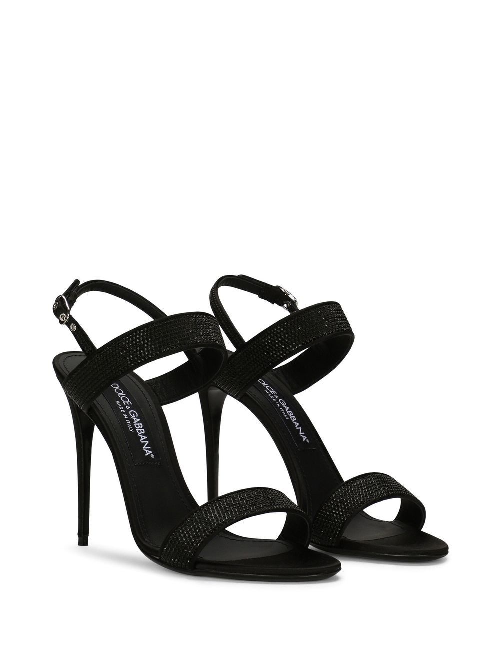 Satin heel sandals - 3