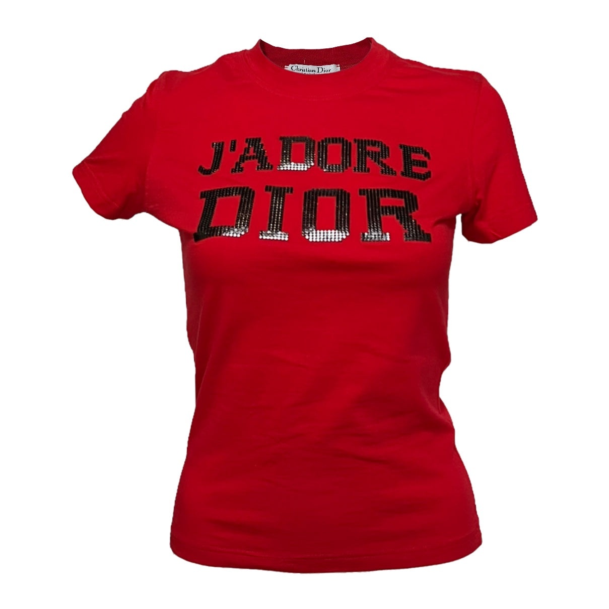 CHRISTIAN DIOR Fall Winter 2003 "J'ADORE DIOR" Studded T-Shirt - 1