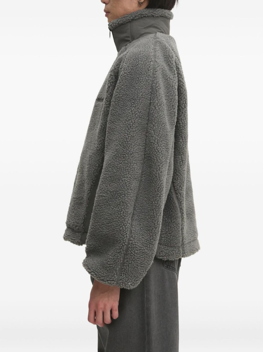 fleece zip-up jacket - 3