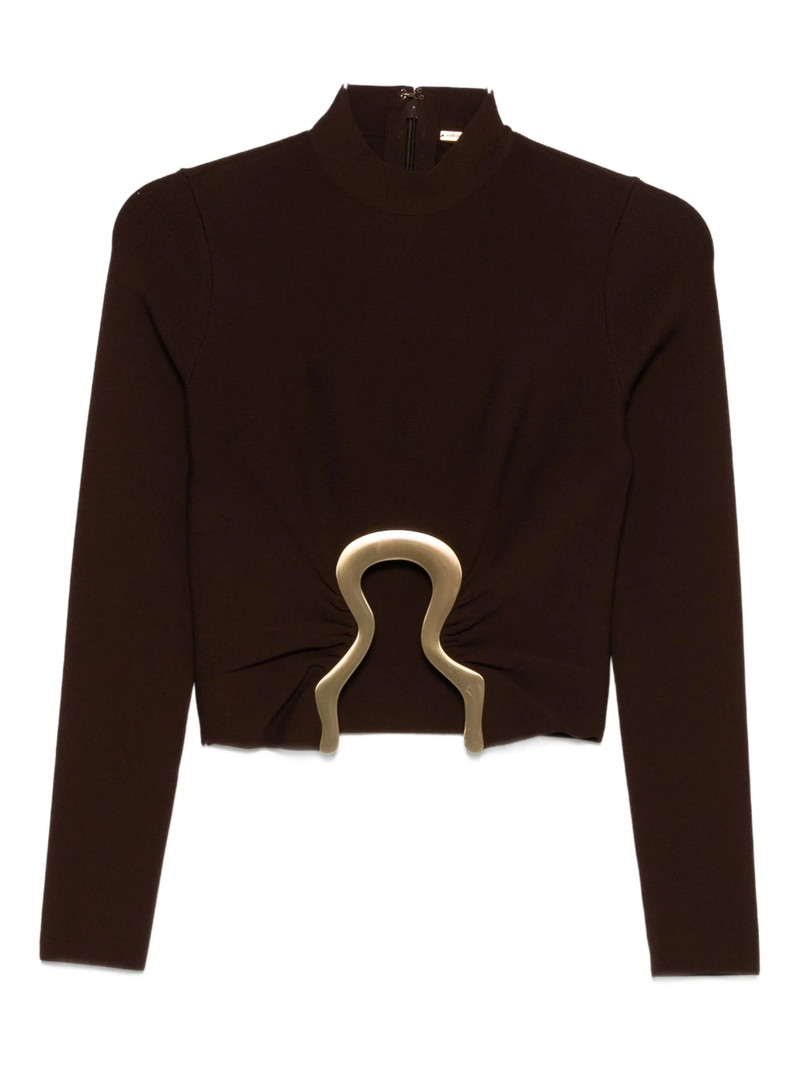 Cult Gaia High-neck Embellished Top 1