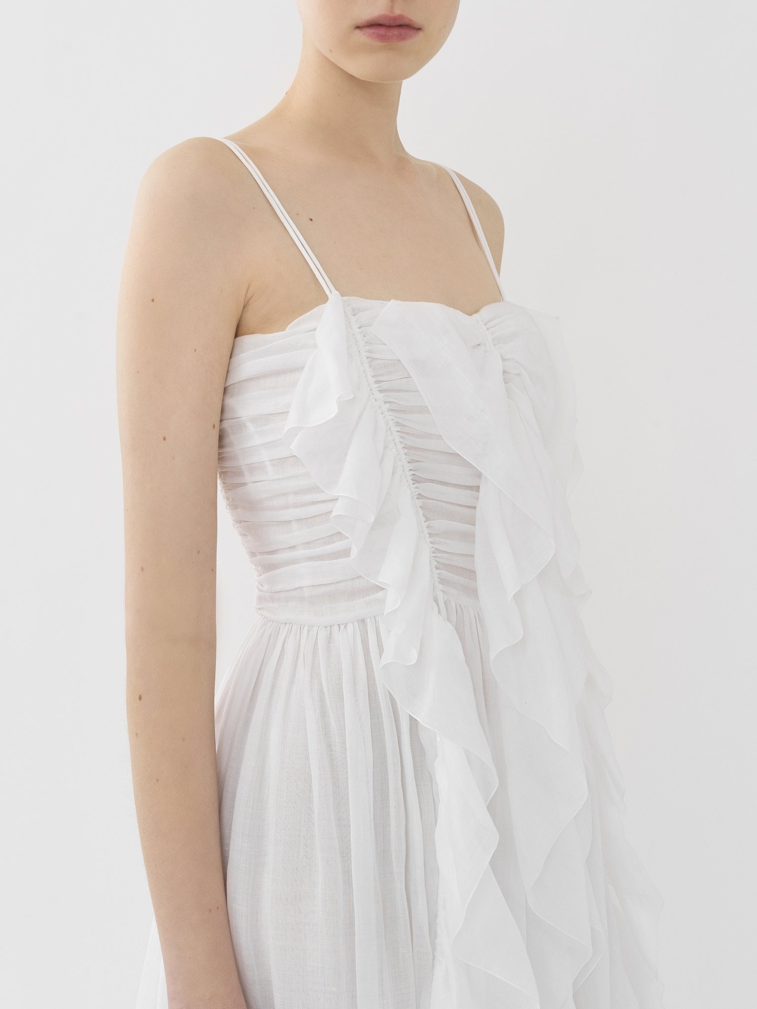 RUFFLED MIDI DRESS - 6