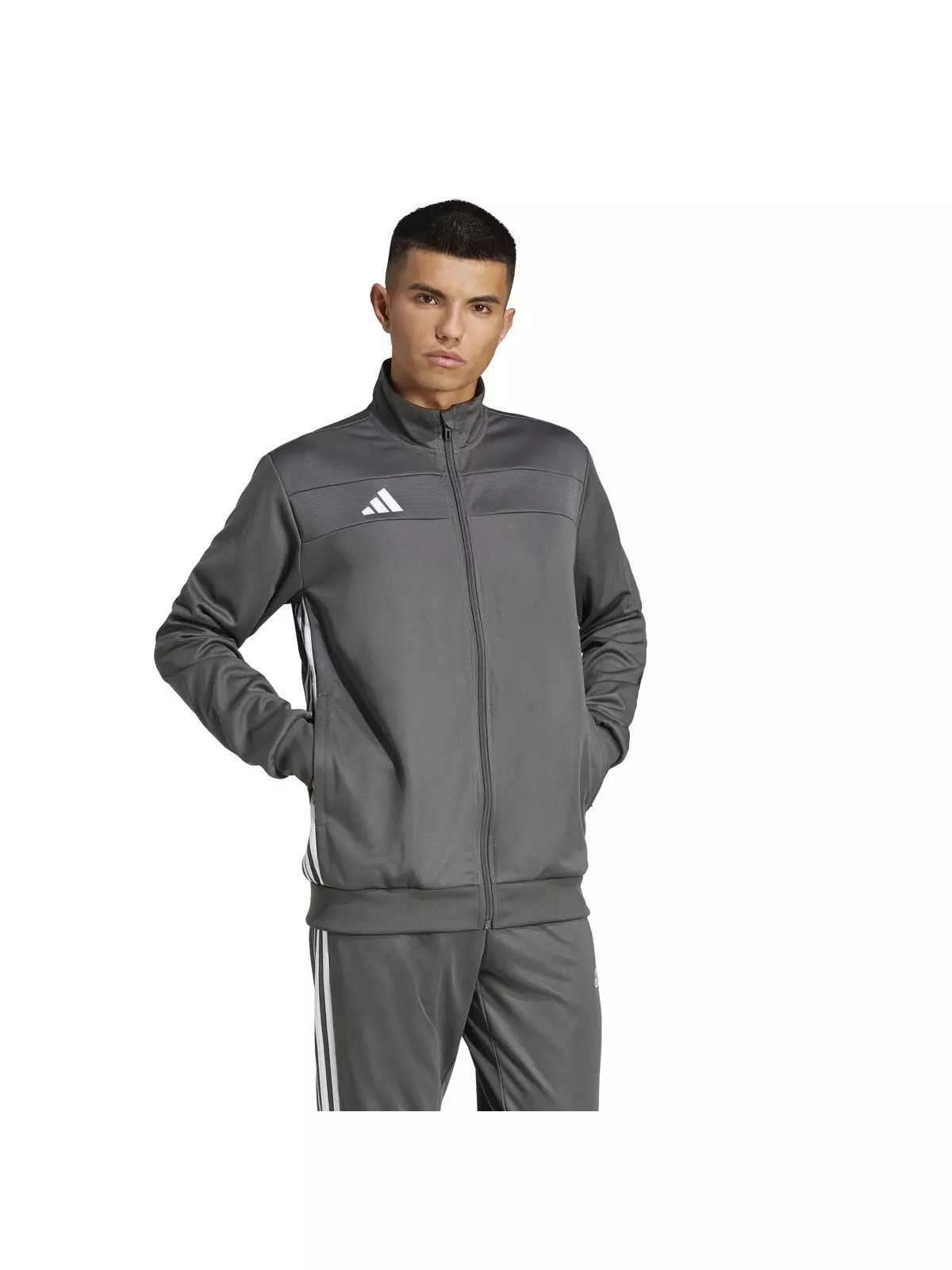 Men's Tiro 25 Essentials Training Track Top -Dk Grey - 5
