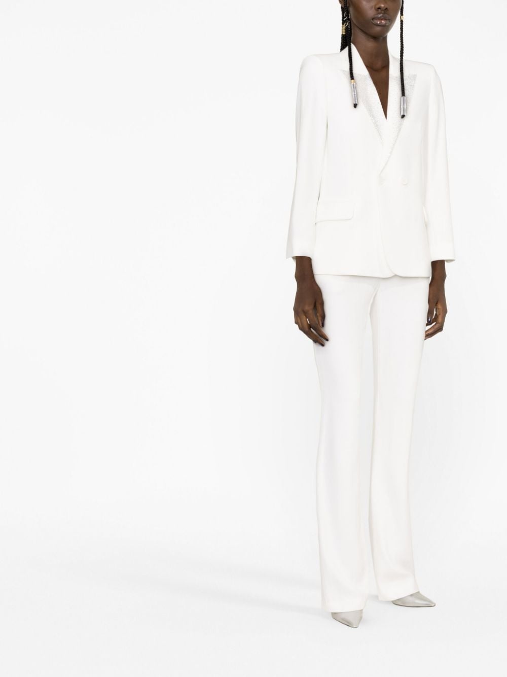 Visit rhinestone-embellished blazer - 3