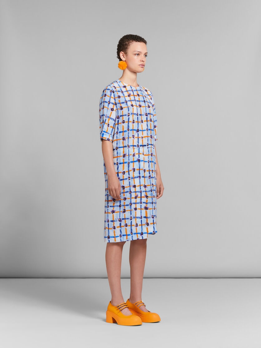 CRÊPE DE CHINE SHIFT DRESS WITH SARABAND PRINT - 6
