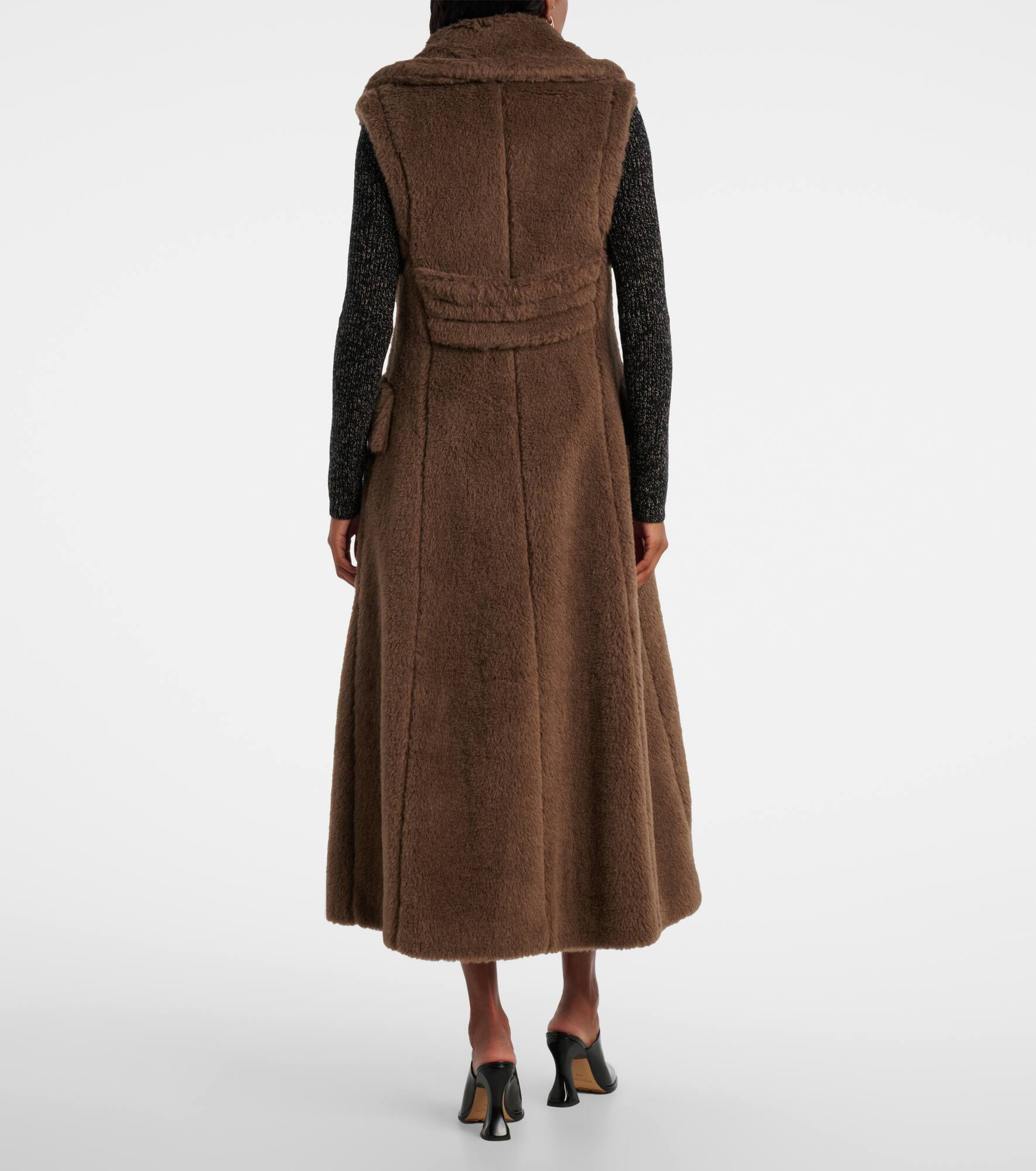 Alpaca, wool, and silk Teddy coat - 3