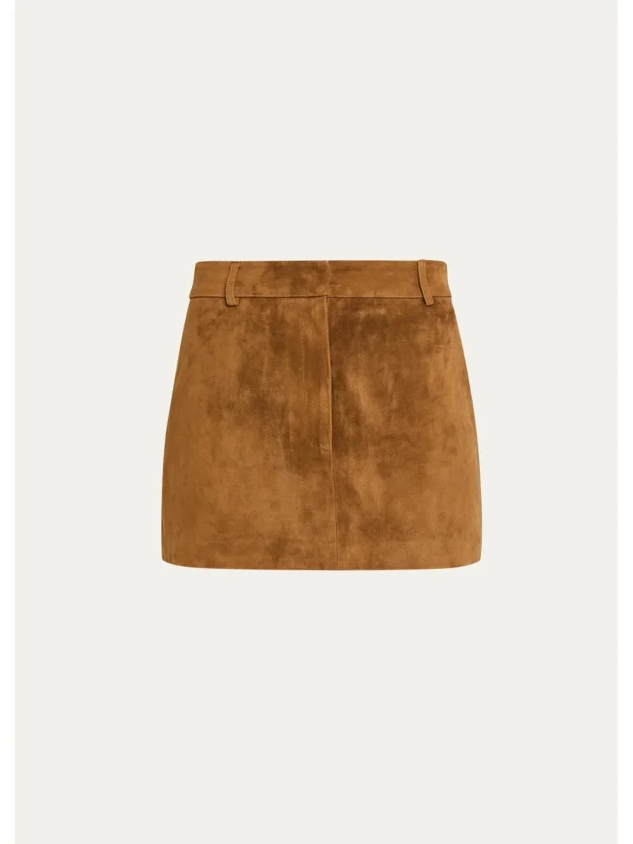 Suede Mini Skirt - 1